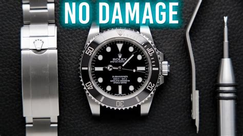 how to take off rolex band without tools|how to unlock Rolex bracelet.